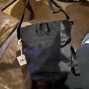 Mini nylon baggu bucket bag